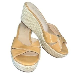 Arturo Chiang Straw Everyday Wedges Size 9